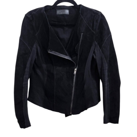 Blank NYC Suede Moto Jacket Size M - Picture 5 of 14